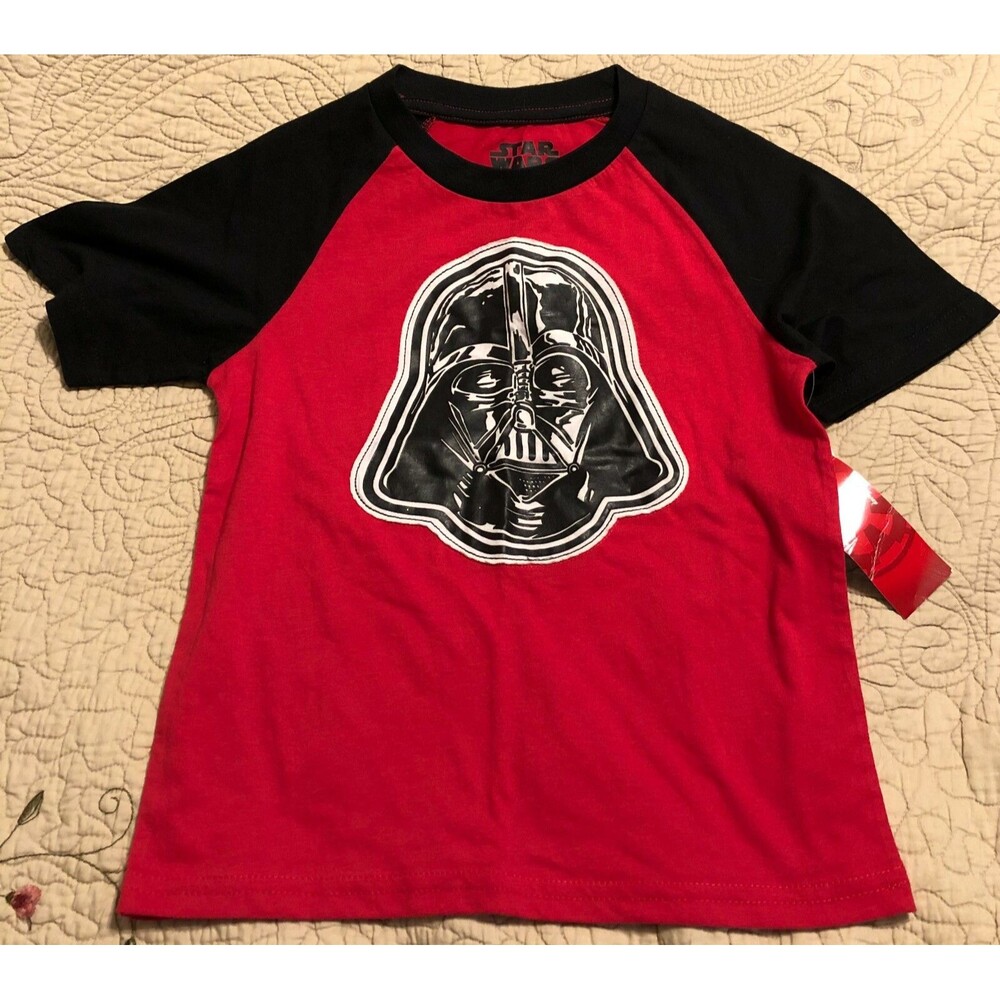 Boys Star Wars Darth Vader T-Shirt Size 6/7 NWT B5